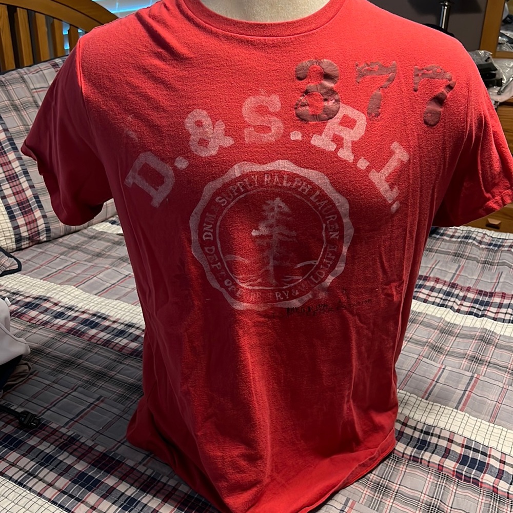 Denim & Supply Ralph Lauren Men’s Large Red Graphic T-Shirt